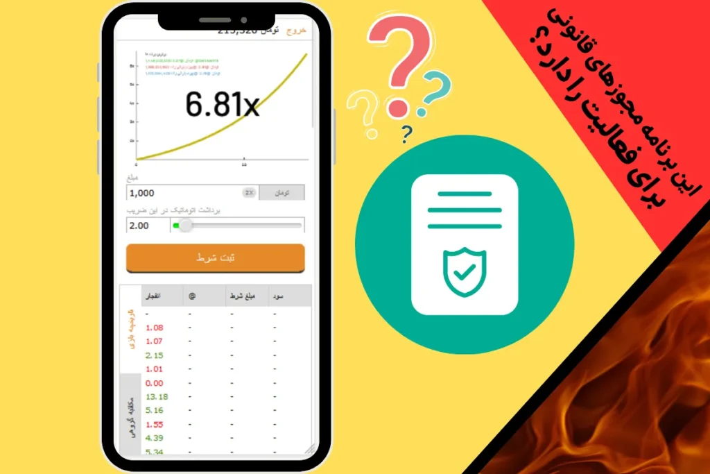 این برنامه مجوزهای قانونی برای فعالیت را دارد؟