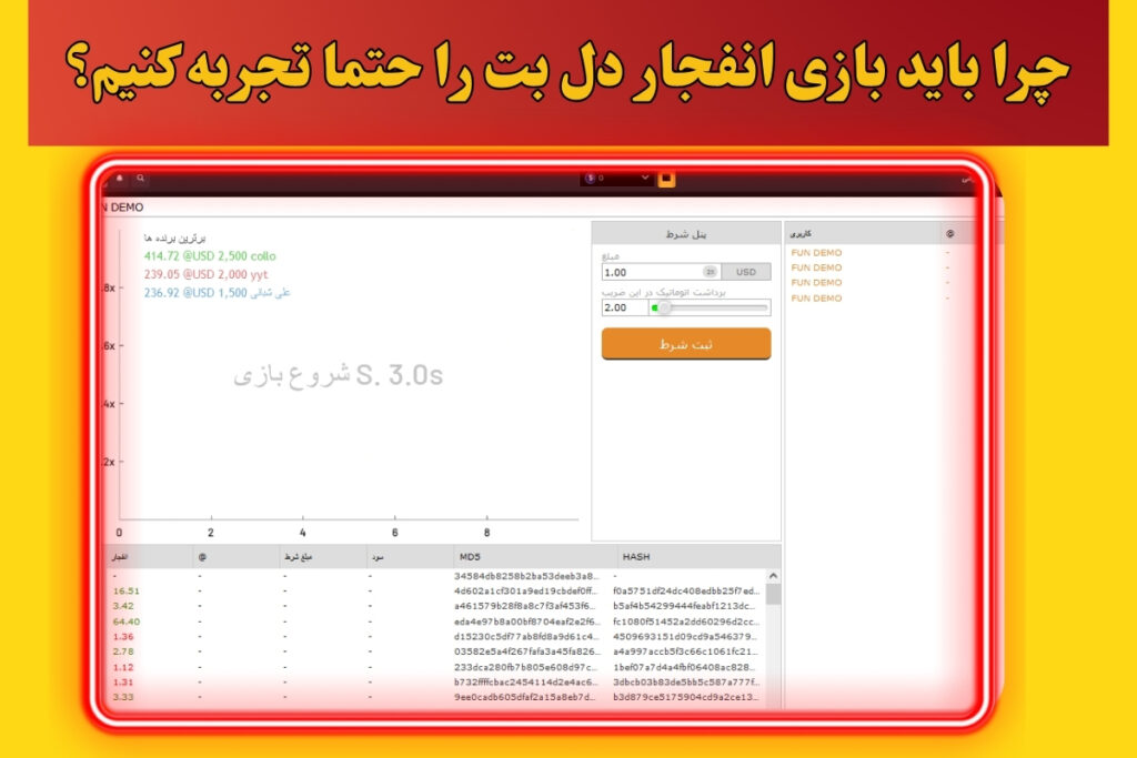 چرا باید بازی انفجار دل بت را حتما تجربه کنیم؟